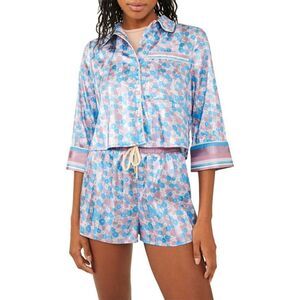 Intimately Free People - M, XL - Pillow Talk Satin PJ Short Set - cool lavender